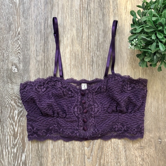 Free People Other - NWT Free People Purple Lace Bralette